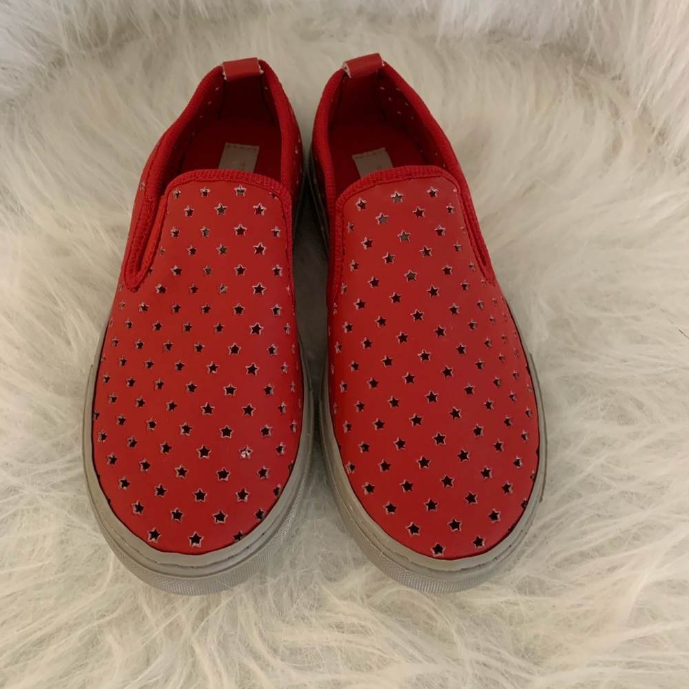 Red Stella McCartney slip on‘s